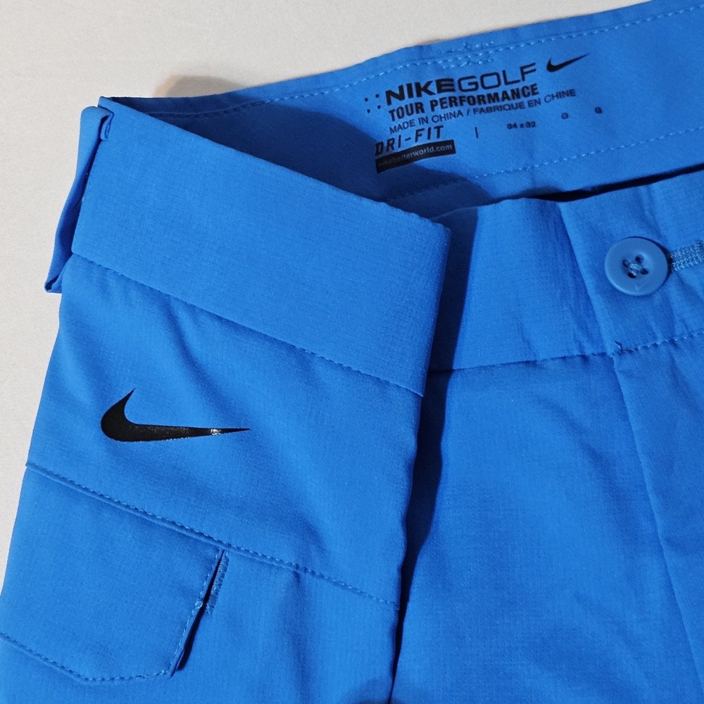 NIKE Tour Performance Golf 34x31‎ Pants Chinos  Blue EUC